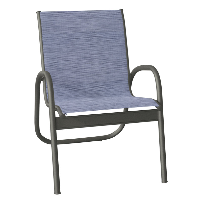 Fauteuil de patio Gardenella, Graphite texturé, Rivière