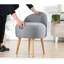 Cotton 48cm Wide Solid Colour Footstool Ottoman-6075060