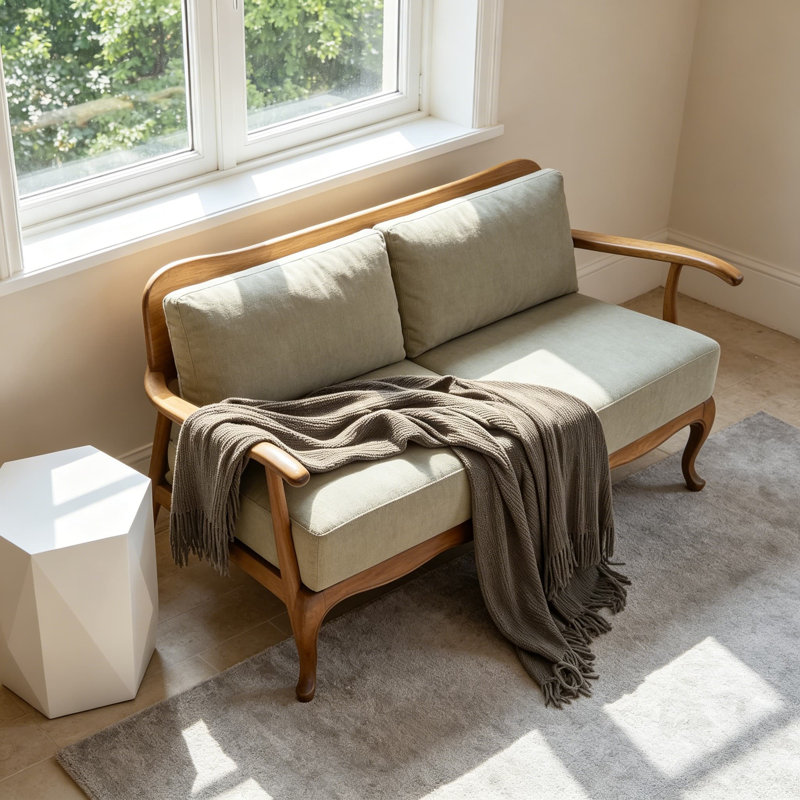 Jeté Boho pour canapé, douillette douillette en chenille tricotée, coussin décoratif léger et respirant, L 60 po x l 50 po
