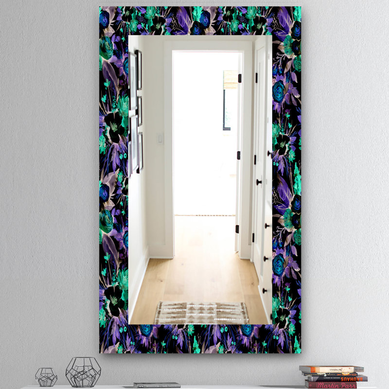 Miroir mural Flowers 13, H 24 po x l 32 po