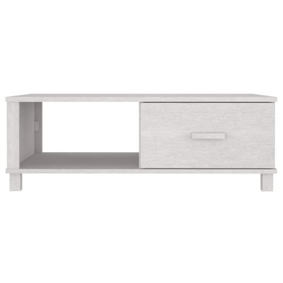 Hamar Solid Wood Frame Single Coffee Table with Storage