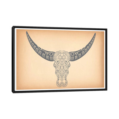 «Longhorn Sugar Skull», impression sur toile