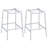Chrome Backless Stool (Set Of 2)