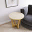 Table basse ronde en bois de chêne-1389961473