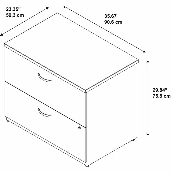 Bush Business Furniture 35.66'' Wide 2 -Drawer File Cabinet & Reviews ...