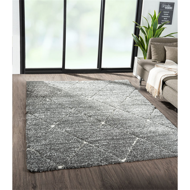 Tapis gris et crème Talas, Rectangle 5 pi x 7 pi