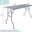 Table de travail à base ouverte en acier inoxydable Express KitchQuip, l 48 po x P 24 po-136061769
