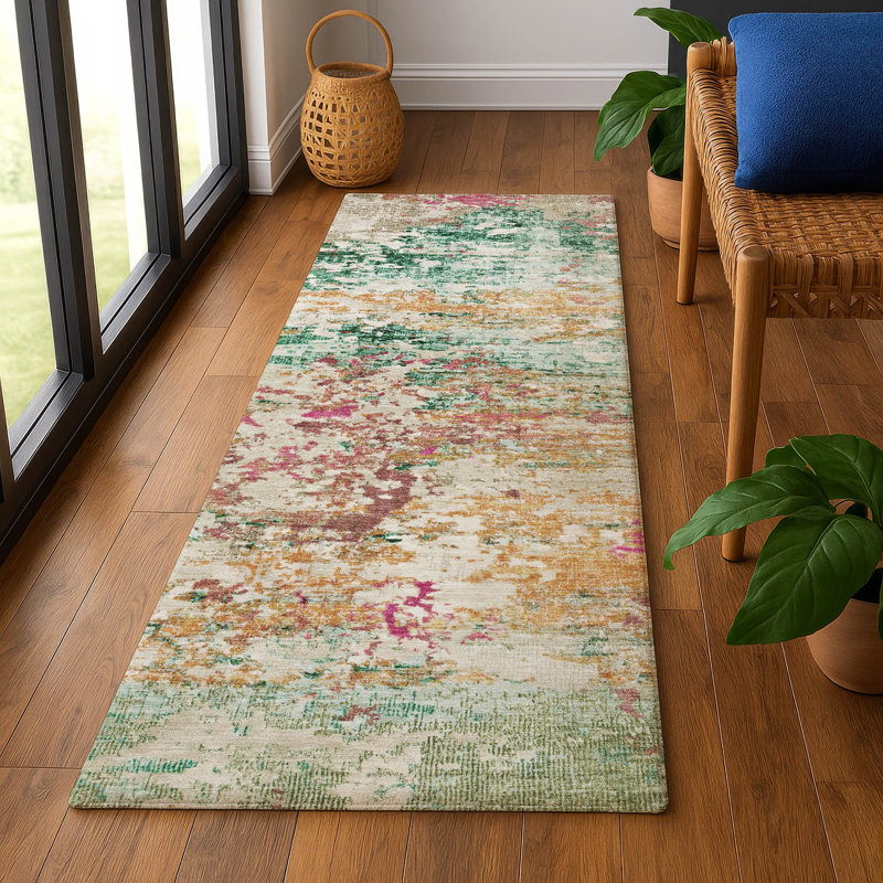 Premium Machine Washable Ashington AMF1830 Modern Rug, Runner 2'3" x 7'6"