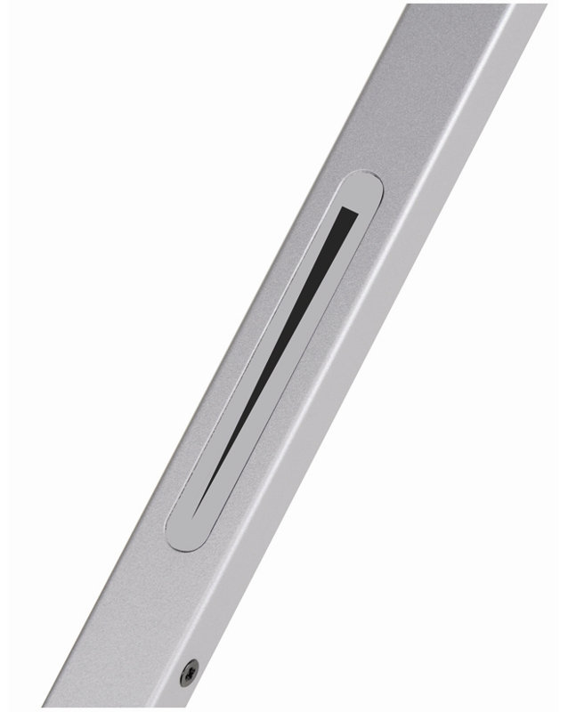 Z-Bar 111.76cm Reading Floor Lamp, Silver