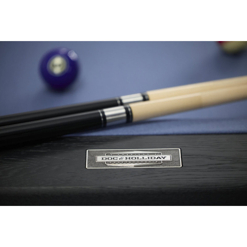 Kaci 8' Slate Pool Table In Black Ash