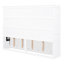 Lit double pleine grandeur, solution d'espace pour une petite surface de sommeil confortable, taille de lit mural facile à plier, chambre d'amis parfaite et bureau à domicile, lattes flexibles confortables, assemblage
