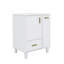 Meuble-lavabo de 24 po avec évier - offre un support de porte et un panier à deux niveaux-1550826393