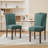 Oakridge Modern Soft Linen Fabric 6'' Thickened Upholstered Dining Chair  with Solid Wood Legs, Nailhead Trim, Ergonomic High Back-1998357169