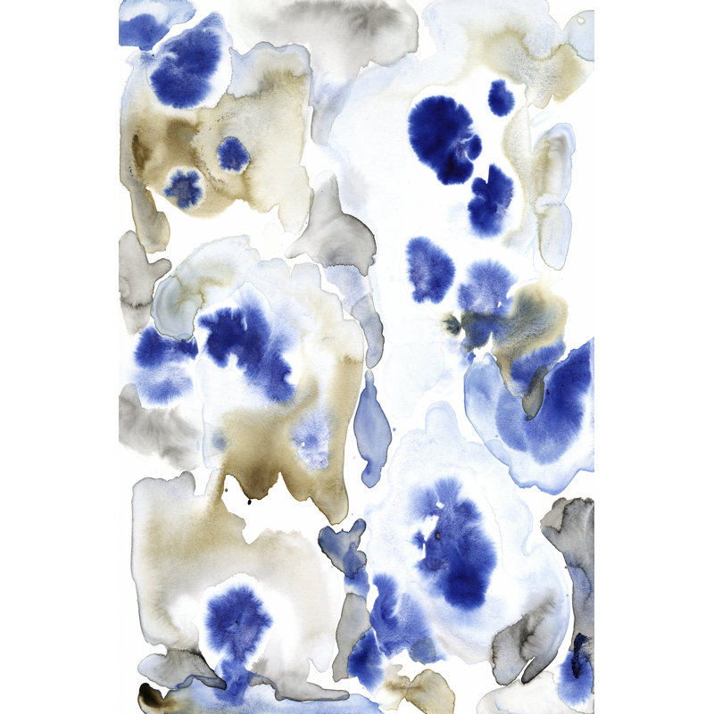 Blue Pansies II, H 12 po x l 8 po