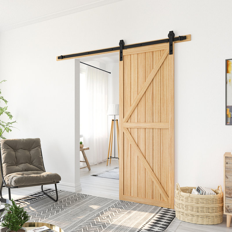 Ensemble de quincaillerie de porte de grange simple standard, 72 po