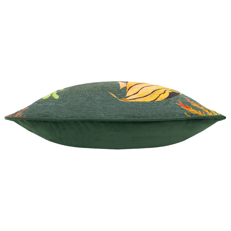 Floral Green Square Cushion