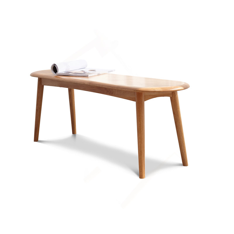 Banc de table en bois de chêne naturel pour salle à manger, Chêne