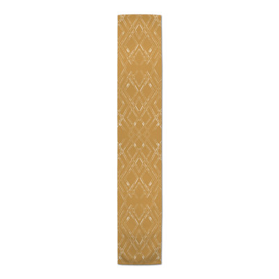 Bambie Rectangle Geometric Polyester Table Runner