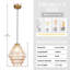 Luminaire suspendu simple en verre ambré Pagoda