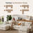 BedLuxury 141'' Modern Chenille U-Shaped Modual Sectional Sofa with 2 Storage Ottomans-131402798
