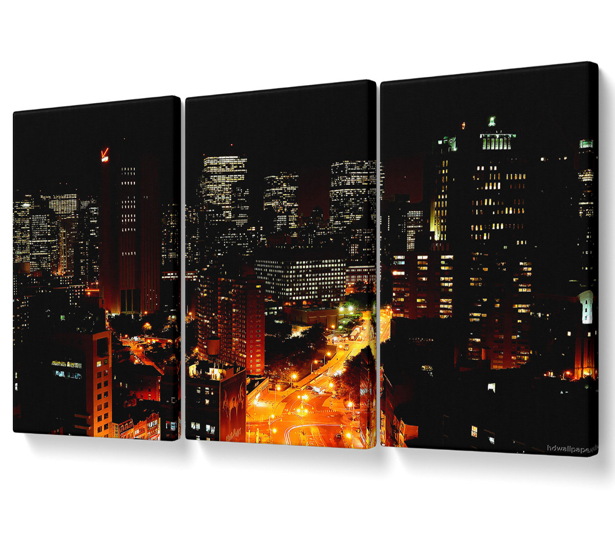 Ebern Designs Downtown Manhattan - 3 Piece Wrapped Canvas Graphic Art ...