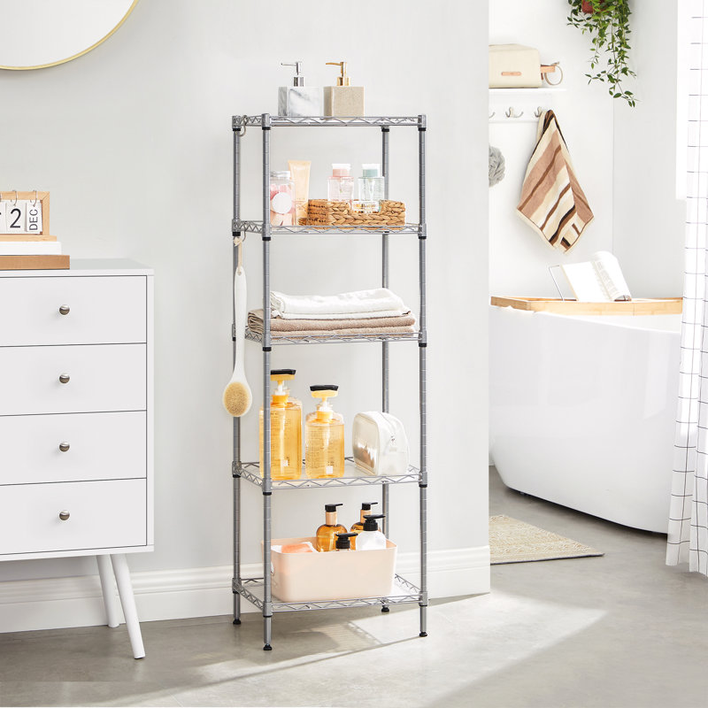 Steel Clothing Rack, Silver