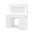 Boahaus Elizabeth Extra-Large Smart Makeup Vanity With LED Mirror, Bluetooth Speakers & Charging Station