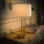 Cifuentes Black Fabric Drum Lamp Shade Matte Black Bobbin Bobble Table Lamp and Bulb-353296256-353296258-353296259