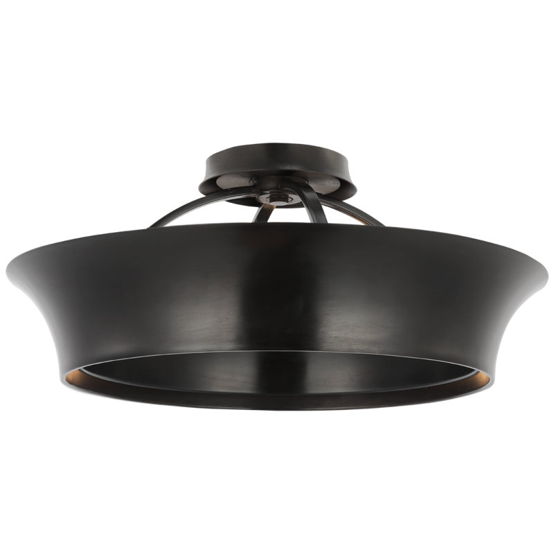 Garland 2 - Light LED Semi Flush Mount, Polished Nickel, 3.75" H x 20" W x 20" D, Polished Nickel