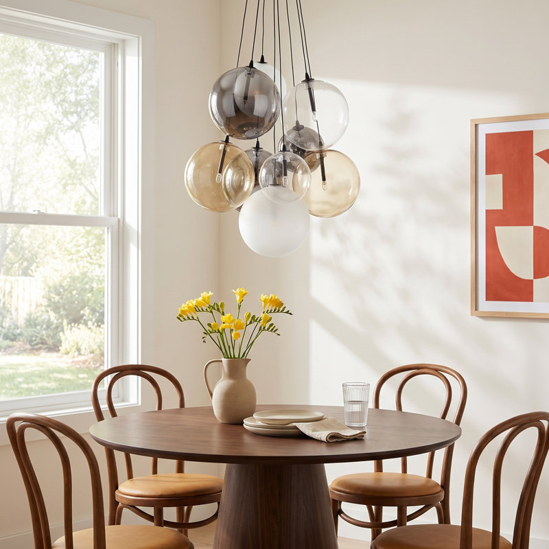 Celica 9 - Light Cluster Pendant, Black