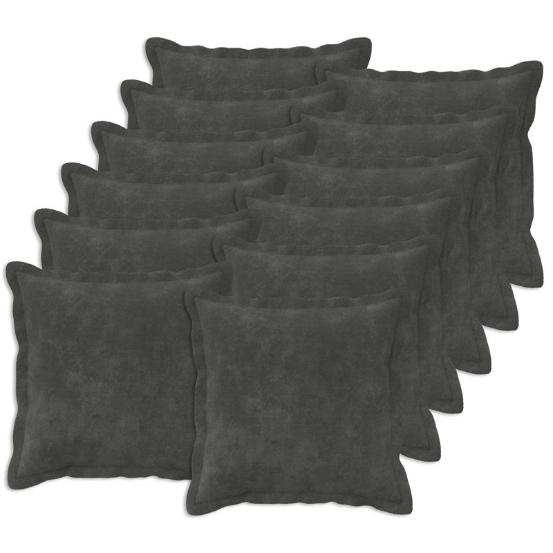 Sea Blue Cushion, Square 40cm, Cream