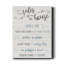 Rules of the House - Reproduction d'art textuel sur toile tendue-400464364