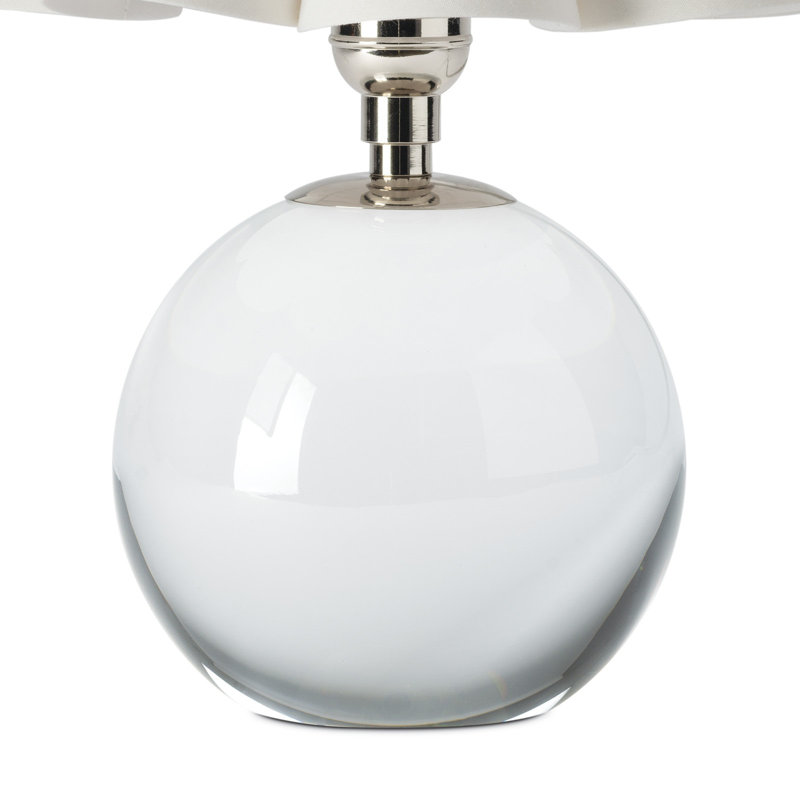 Giorgio Crystal Mini Lamp, Silver, White