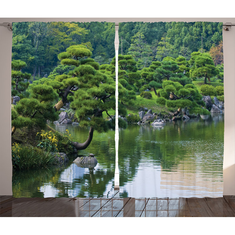 Sehermini Semi Sheer Curtain Pair, 54" x 108"