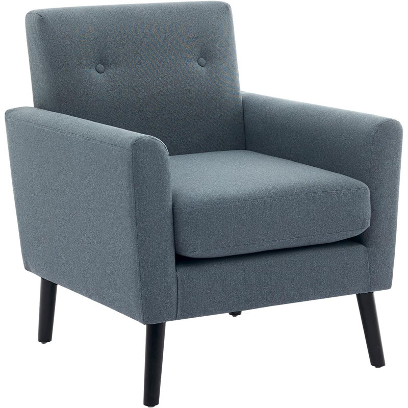 Upholstered Armchair, Blue