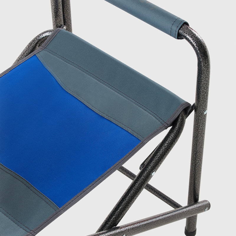 Chaise d'extérieur pliante rembourrée 2 pièces avec poches de rangement
