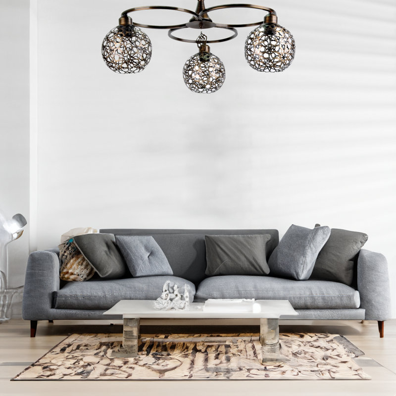 Plafonnier encastré 3 lumières