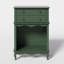 Armoire de rangement pour animaux avec armoire murale, 2 tiroirs et espace semi-ouvert, litière cachée pour chat, table de bout multifonctionnelle - vert