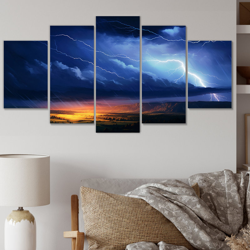 Cyril - Lightning Canvas Art Print - 5 Panels