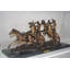 Statue en bronze Old Dragon par Remington - taille: L 32 po x l 12 po x H 13 po