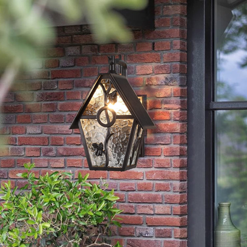 Rustic Outdoor Wall Lanterns Exterior Wall Mounted Sconce Light