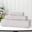 Milo Smart Twist Viscose Cotton Blend Medium Weight Quick Dry Solid Ribbed 3 Piece Bath Towel Set-106691646-106691644