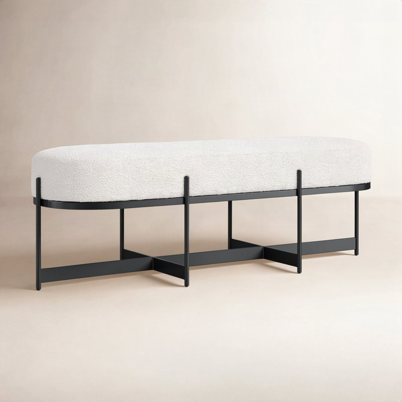 Jinny Polyester Upholstered Bench