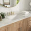 Lavabo de salle de bain rectangulaire encastré en porcelaine vitreuse avec trop-plein DeerValley Ursa 18 "X 13"-94564424