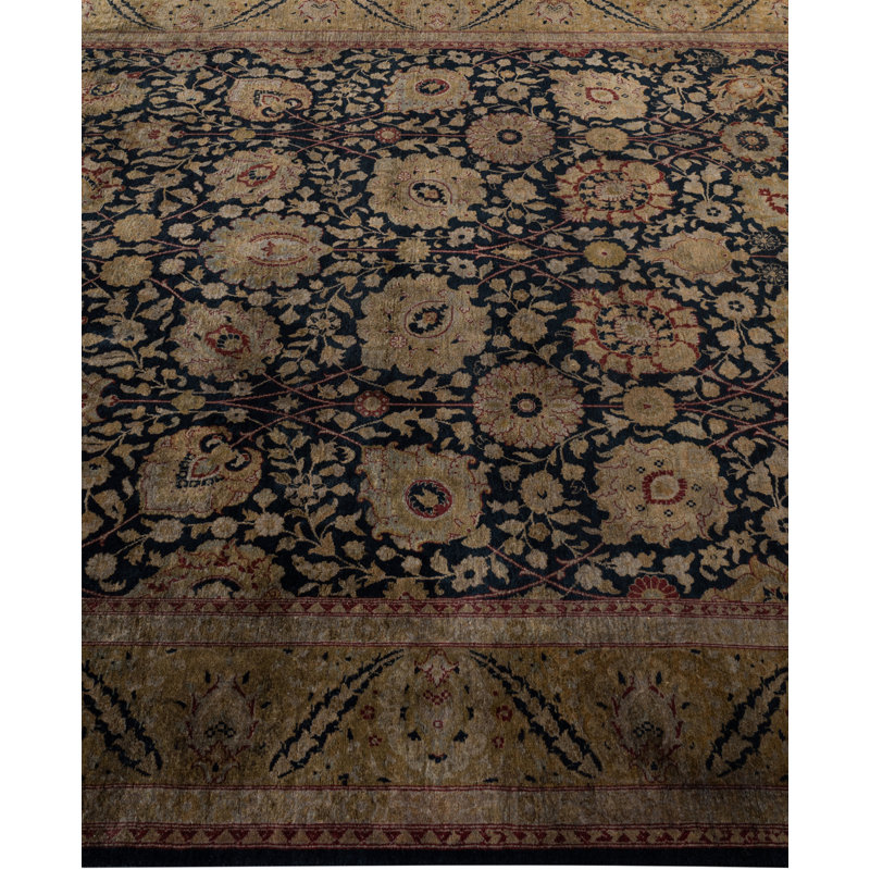 Overdyed Hand-Knotted Wool Modern-Contemporary Gray Area Rug 6' 3" x 9' 6"