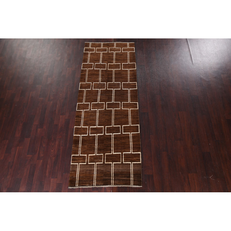 Tapis brun Gabbeh 3 x 9
