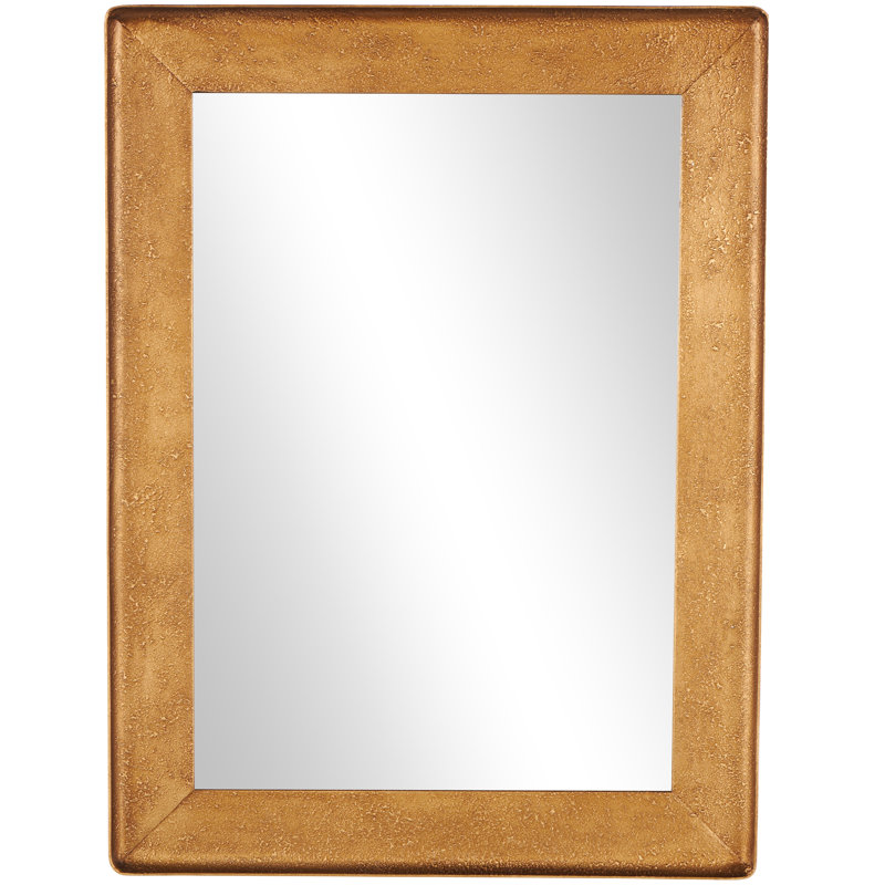 Cole And Grey Metal Room Wall Mirror With Textured Frame