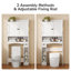 Freestanding Over the Toilet Storage