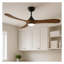 Ventilateur intelligent à DEL intégré 56 po avec télécommande Hiro Swell Flush-94486999