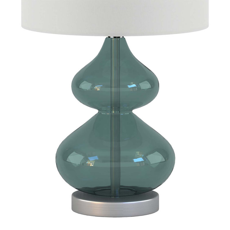 Lampe de table courbée Ellipse, ensemble de 2, Bleu